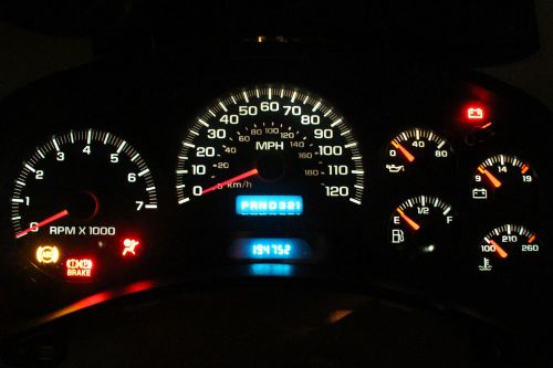 02-05 chevy trailblazer instrument cluster speedometer 15241707 194k tested!