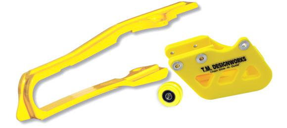 Tm designworks dirt cross multi purpose chain slide-n-guide kit yellow suzuki 