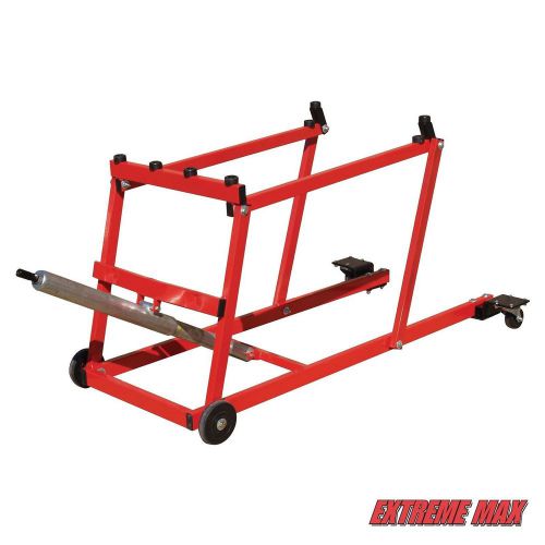 New extreme max snow pro snowmobile lift stand with swivel casters hoist