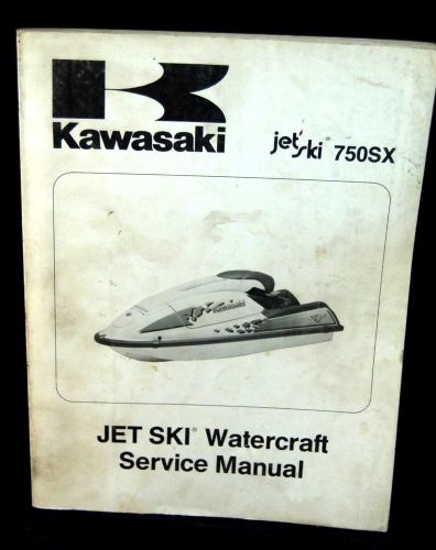 1992 kawasaki 750sx jet ski service  manual oem no.99924-1156-01