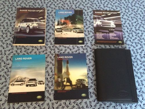 2009 range rover sport supercharger 4x4  owners manual w/ navi book oem set