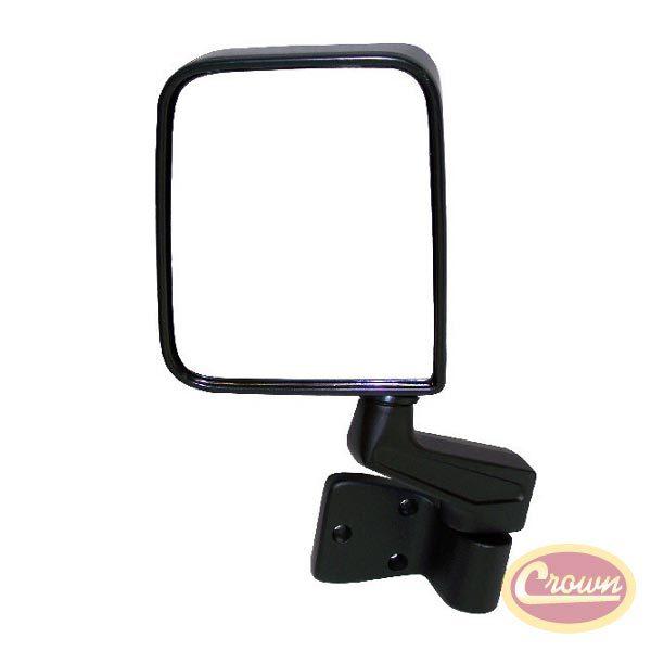 Left side mirror and arm, black - crown# 82201773