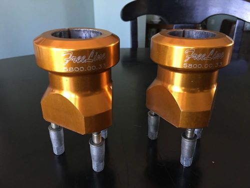 Free line 40mm kart rear axle hubs gold birel kt100 shifter kart