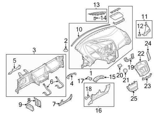 Ford oem speaker cover cv6z18978ac image 13