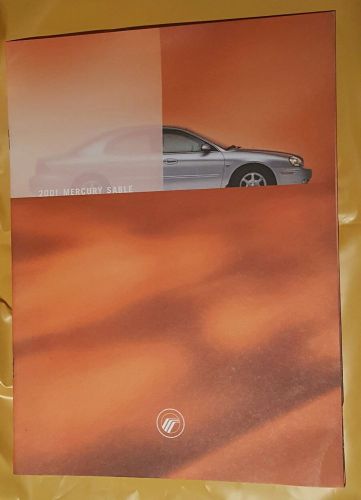 2001 mercury sable dealer sales brochure, color chart, sedan wagon, specs ,ford