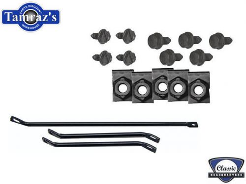 67-68 gm f body front spoiler brackets &amp; hardware kit