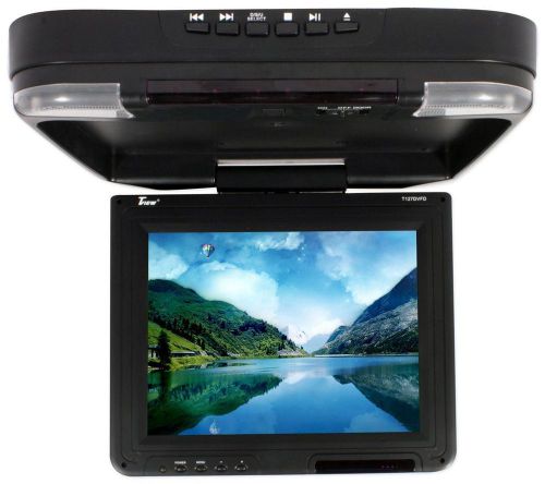 Tview t127dvfd 12.1&#034; black overhead monitor built-in dvd player usb/sd