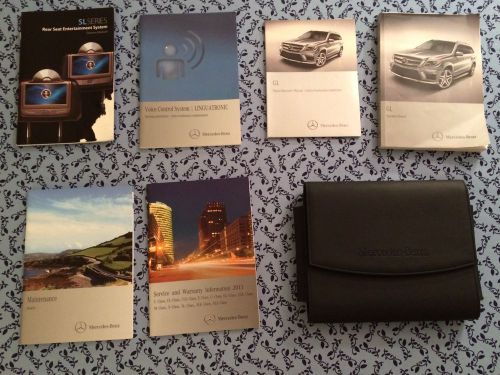 2013 mercedes gl class 350 450 550 gl 63 amg owners manual w/ dom guide oem set