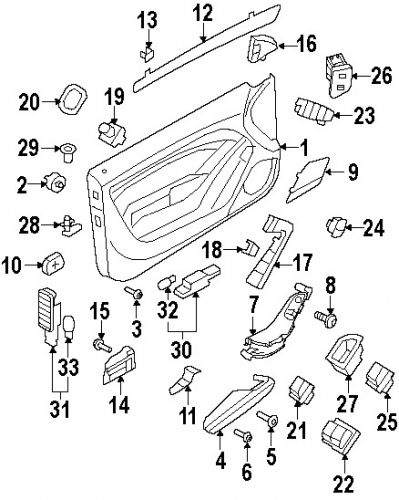 Audi 8k1927451 genuine oem switch