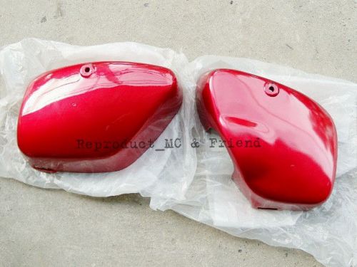 Suzuki fr50 fr80 fr80n fr80x side cover l/r - red new