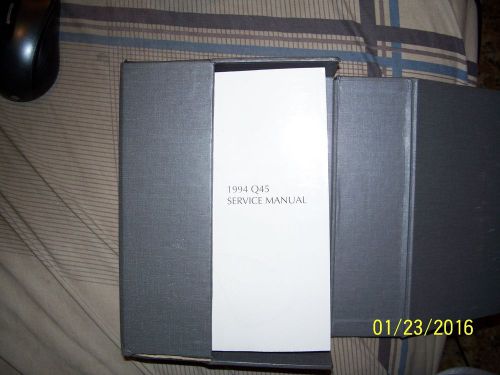 Owners manual and box for 1994 infiniti q45