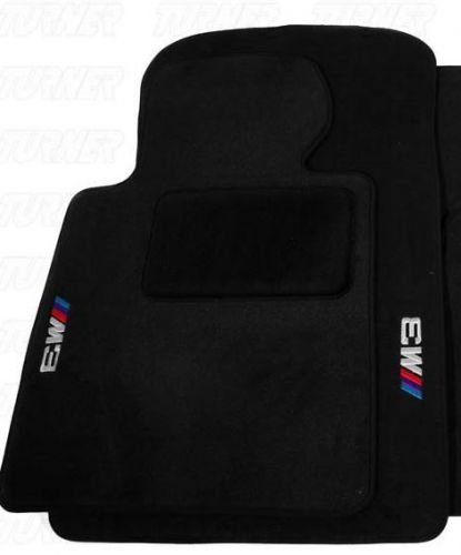 Bmw m3 e46 3 series convertible black carpet floor mat 2001-2006 genuine oem