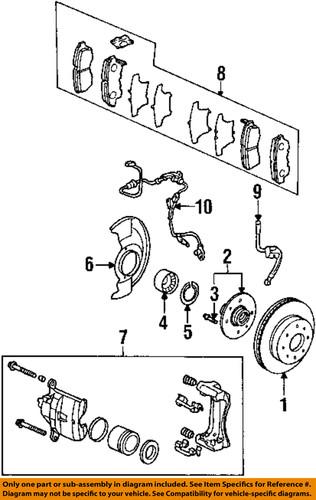 Honda oem 45022-sep-a10 brake pad or shoe, front/disc brake pad