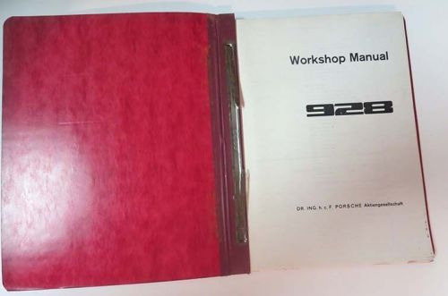 Porsche 928 workshop manual volume iii chasis heating, a/c copy 42-608-126-1