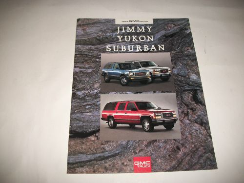 1993 gmc jimmy/yukon/suburban  deluxe sales brochure canadian market issue clean