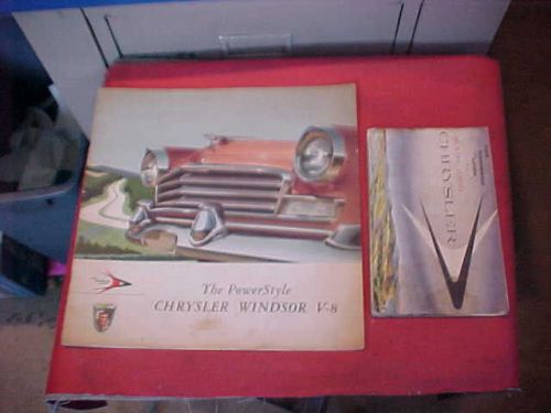 56 1956 chrysler mopar oweners manual book guide &amp; sales brochure catalog folder