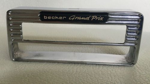 50&#039;s becker grand prix radio chrome faceplate perfect