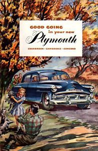 1952 plymouth original owners owner&#039;s manual for cranbrook cambridge concord