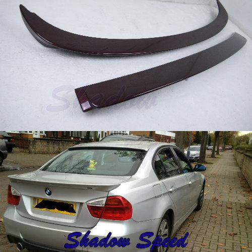 Painted e90 bmw sedan a style rear roof spoiler + trunk rear spoiler 475