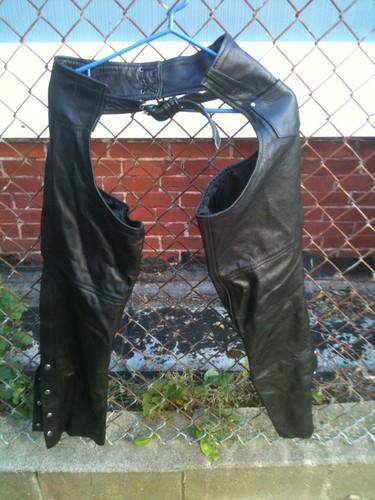 Womens xelement size 6 leather biker chaps