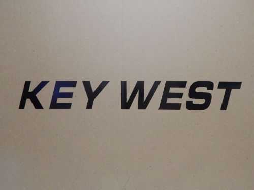 New key west 22-3/4&#034; x 3&#034; boat decal &#034;key west&#034; boat/marine