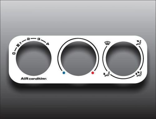 1993-1998 volkswagen jetta white heater control switch overlay hvac