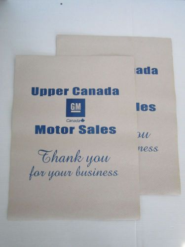 Nos vintage gm general motor dealer mechanic advertising floor protective carpet