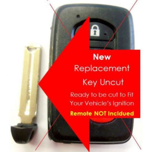 Uncut key blade hyq14aem keyless remote entry keyfob transmitter fab clicker fob