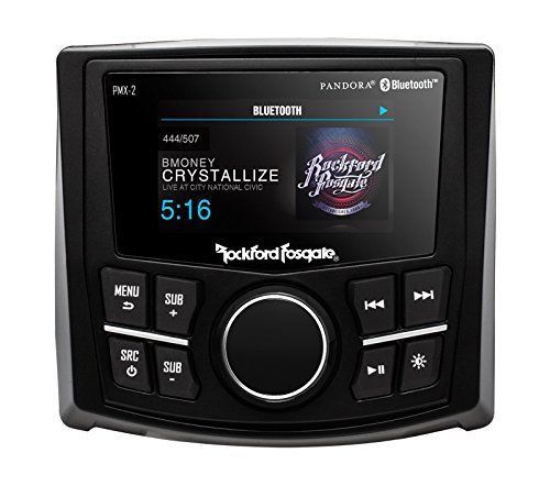 Rockford fosgate pmx2 bluetooth marine boat waterproof digital media receiver