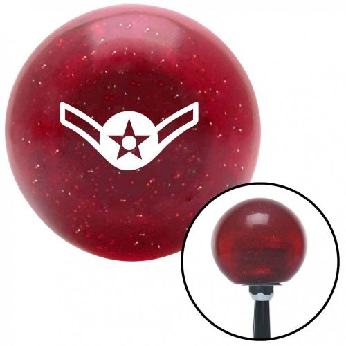 White airman red metal flake shift knob with 16mm x 1.5 insert component 426 510