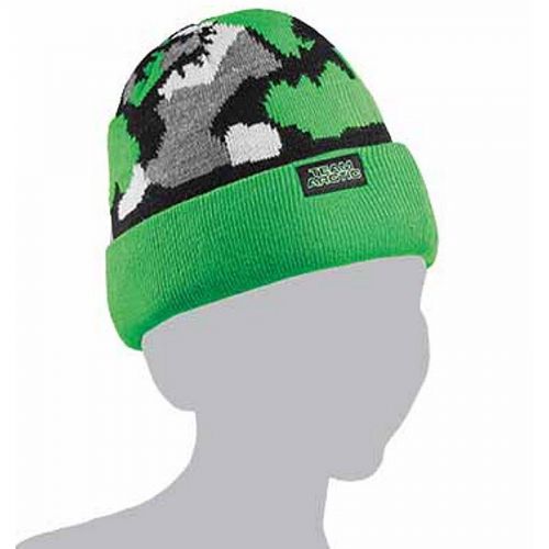 Arctic cat youth team arctic camo beanie - lime green/urban camouflage 5253-173