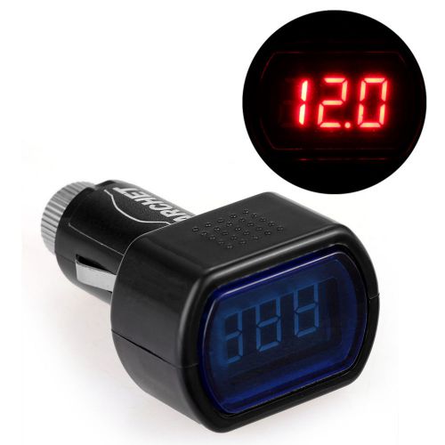 Carchet led display cigarette lighter electric voltage meter tester for car