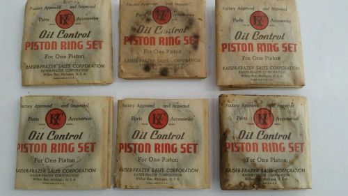 Piston ring set,kaiser-frazer l226 engine 203145 nos