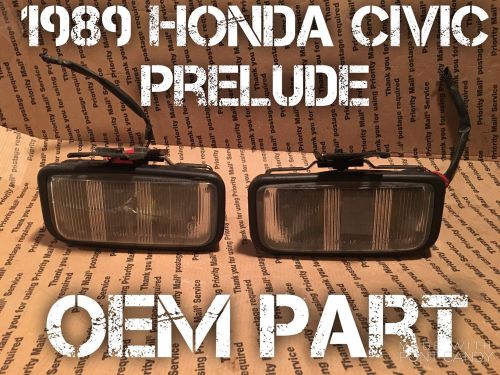 1988 honda prelude si oem yellow fog lights stanley lamps stock 88 1989 rare jdm