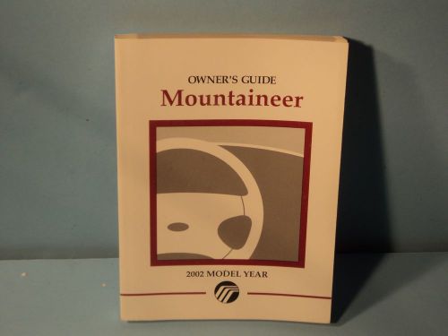 02 2002 mercury mountaineer owners manual