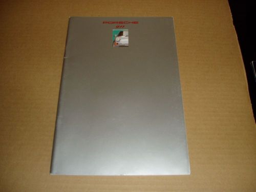 1993 porsche 911 carrera 2 4  deluxe sales brochure dealer literature 40 page