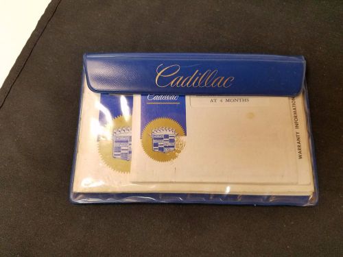 1966 cadillac owner&#039;s manual protection plan protect-o-plate bag case service