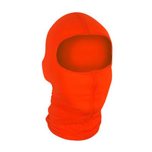 New 100% nylon balboa balaclava face mask hi-viz orange high visibility bright