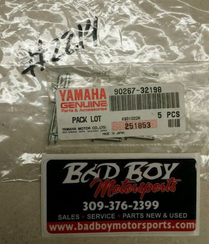 Nos yamaha atv emblem rivets 5 pcs. 90267-32198