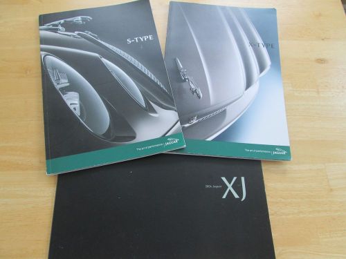 3 different the art of performance jaguar brochure 2004 xj 2003 x-type &amp; s-type