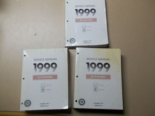 1999 olds aurora/buick riviera vols 1-3 dealer service manuals