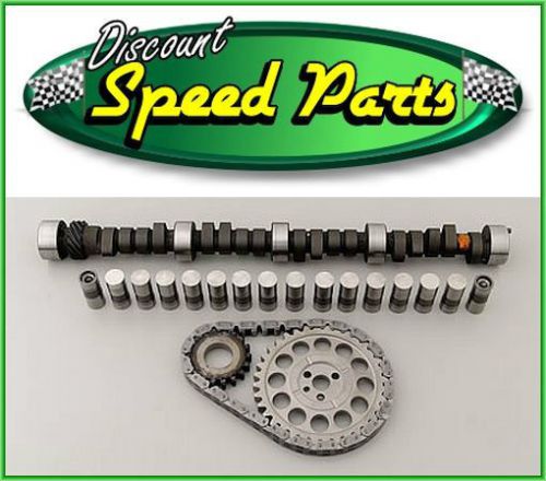 Chevy sbc 283 327 350 383 400 5.7l stage 1 rv cam kit lifters timing chain