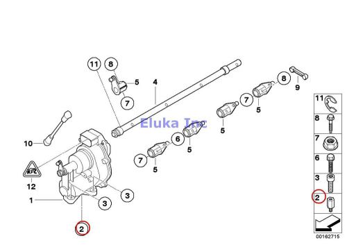 4 x bmw genuine fuel injection throttle body/acceleration spacer e60 e63 e64 e90