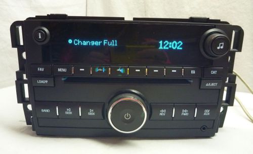 07-11 chevrolet gmc silverado sierra tahoe yukon radio 6 disc cd 25782842 gf0