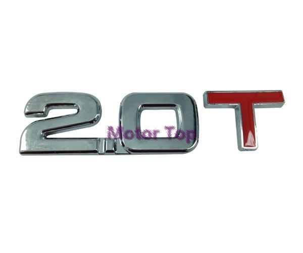 2.0t 2.0 t emblems badge motor sport sticker rear 3d for vw volkswagen cc gti 