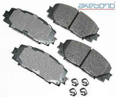 Akebono act1184 brake pad or shoe, front-proact ultra premium ceramic pads