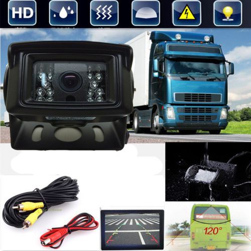 Hd ccd waterproof backup rearview camera for bus truck caravan motorhome 12v-24v