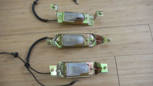 Mustang  65 66 67 68 71 72 73 oem license plate lamp/lights assembly &#034;restored&#034;