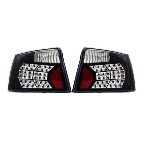 Apc diamond cut tail lights for 2006-2008 dodge charger black 407547tlb