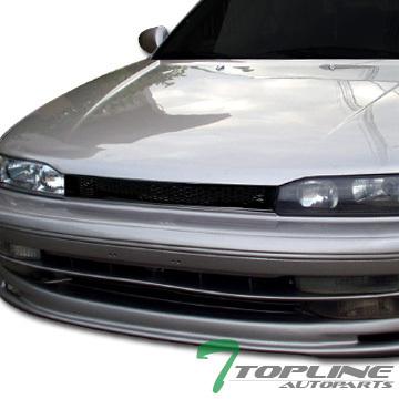 Jdm-r black sport badgeless mesh type front hood grill grille 90-93 honda accord